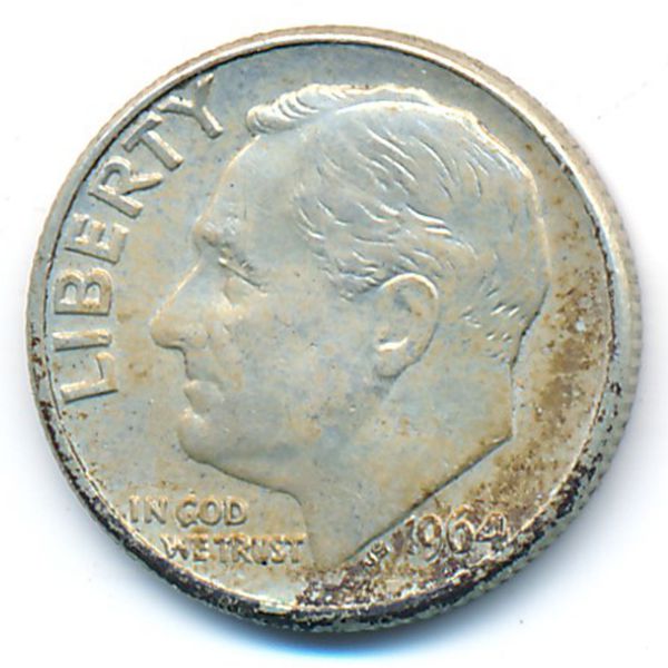 США, 1 дайм (1964 г.)