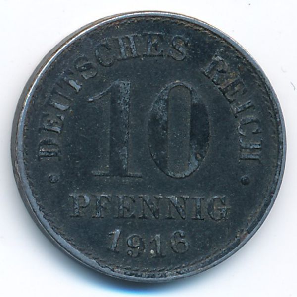 Германия, 10 пфеннигов (1916 г.)