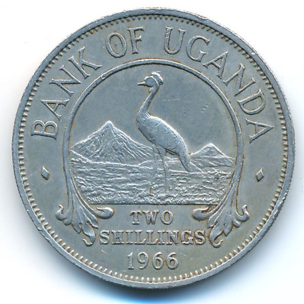 Уганда, 2 шиллинга (1966 г.)