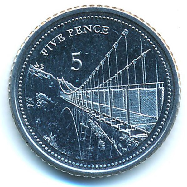Гибралтар, 5 пенсов (2020 г.)