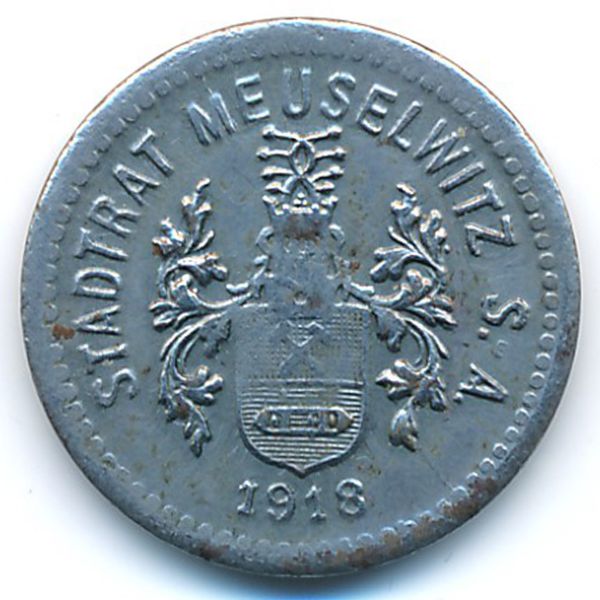 Мойзельвиц., 5 пфеннигов (1918 г.)