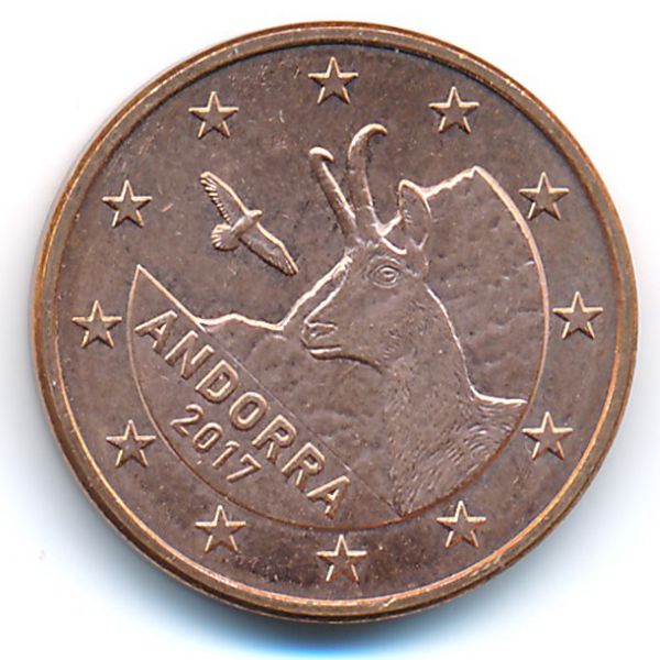 Андорра, 5 евроцентов (2017 г.)