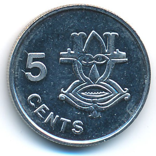 Соломоновы острова, 5 центов (1996 г.)