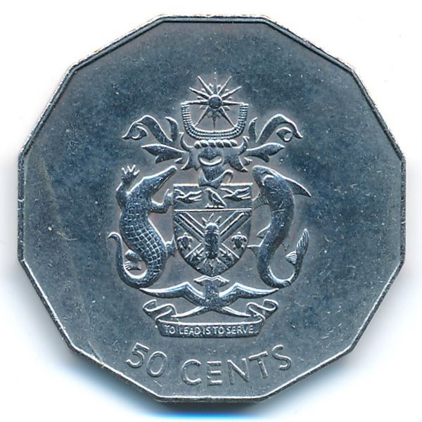 Соломоновы острова, 50 центов (1990 г.)