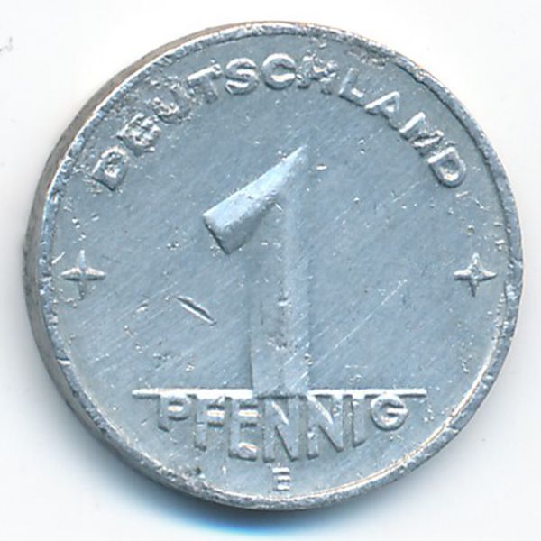 ГДР, 1 пфенниг (1950 г.)
