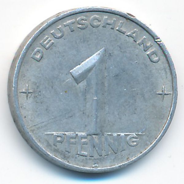 ГДР, 1 пфенниг (1952 г.)