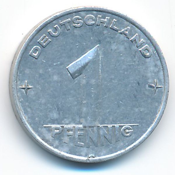 ГДР, 1 пфенниг (1952 г.)