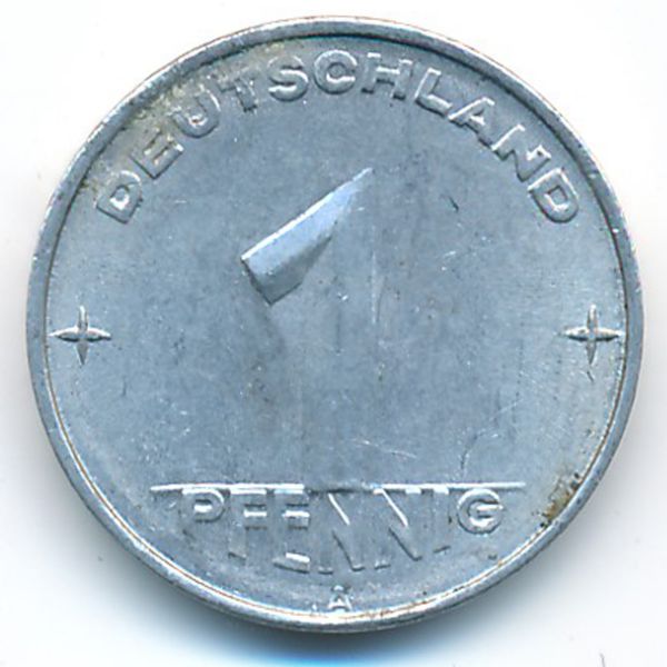 ГДР, 1 пфенниг (1952 г.)
