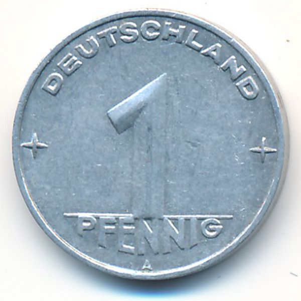 ГДР, 1 пфенниг (1953 г.)