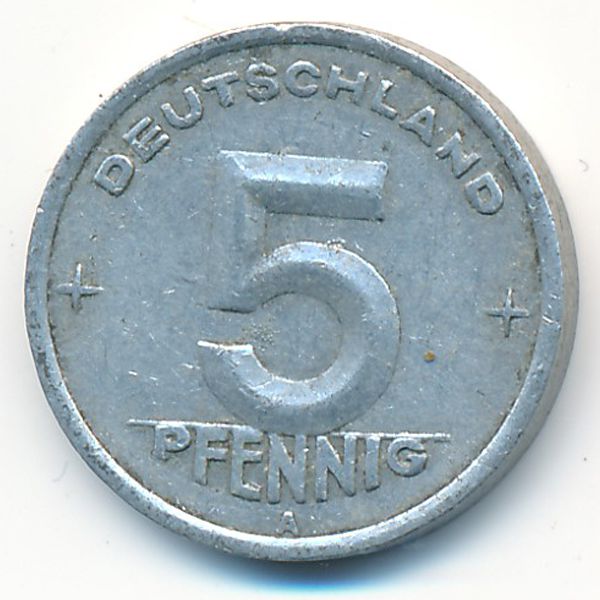 ГДР, 5 пфеннигов (1949 г.)