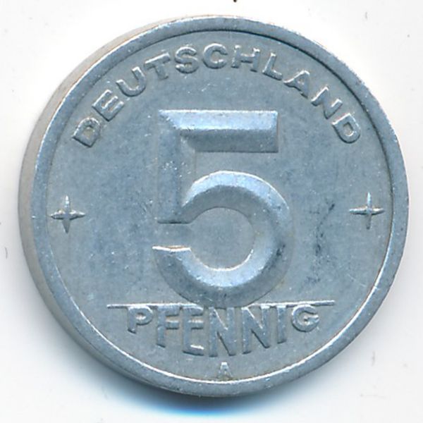 ГДР, 5 пфеннигов (1949 г.)