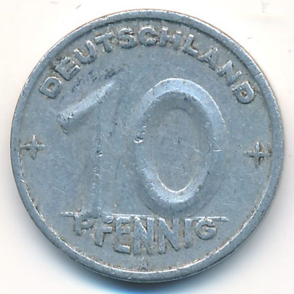 ГДР, 10 пфеннигов (1948 г.)