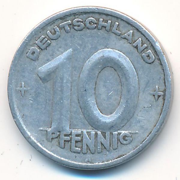 ГДР, 10 пфеннигов (1948 г.)