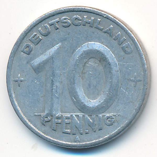 ГДР, 10 пфеннигов (1948 г.)