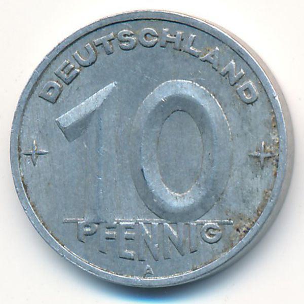 ГДР, 10 пфеннигов (1949 г.)