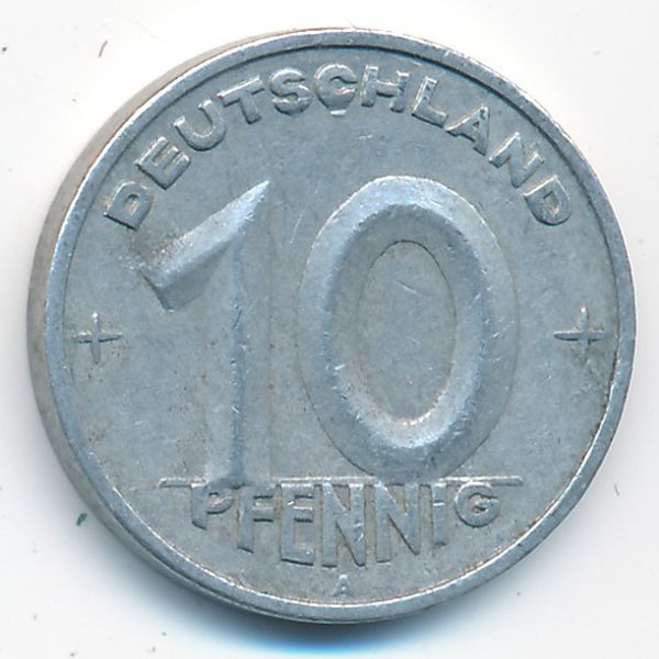 ГДР, 10 пфеннигов (1949 г.)