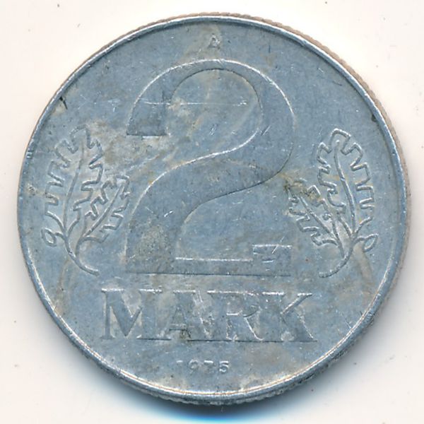 ГДР, 2 марки (1975 г.)