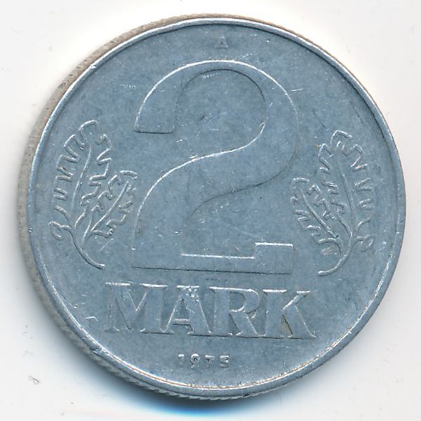 ГДР, 2 марки (1975 г.)