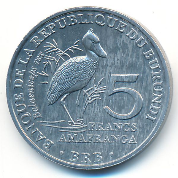 Бурунди, 5 франков (2014 г.)