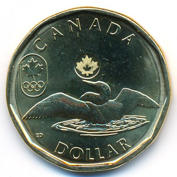 Канада, 1 доллар (2014 г.)