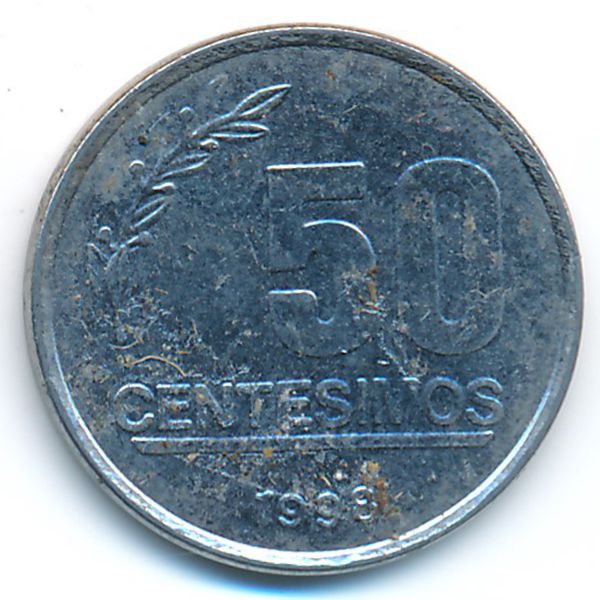 Уругвай, 50 сентесимо (1998 г.)