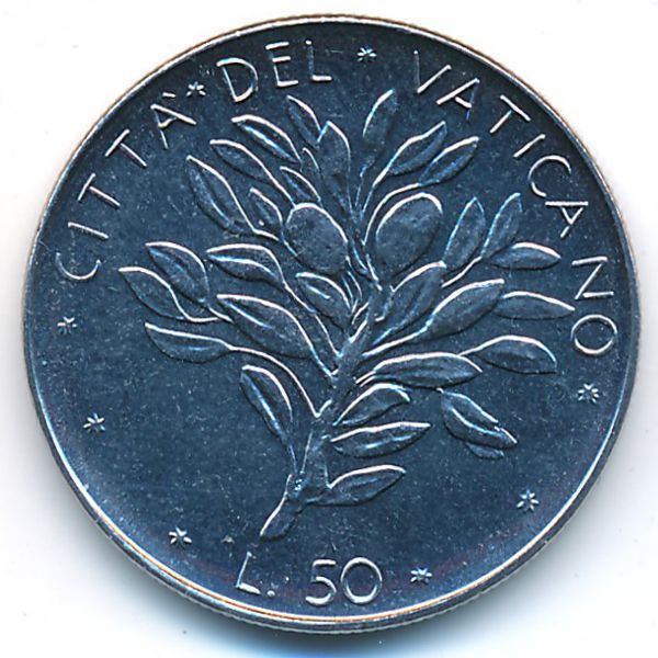 Ватикан, 50 лир (1974 г.)