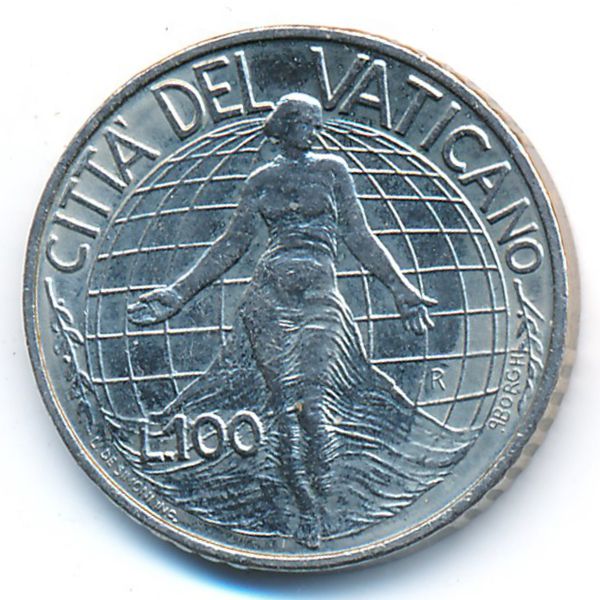 Ватикан, 100 лир (1998 г.)