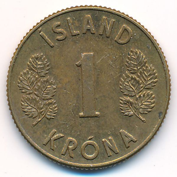 Исландия, 1 крона (1971 г.)
