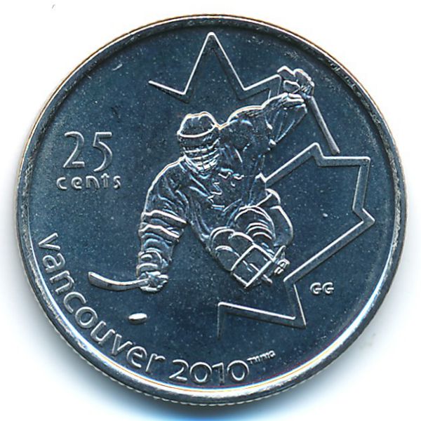Канада, 25 центов (2009 г.)