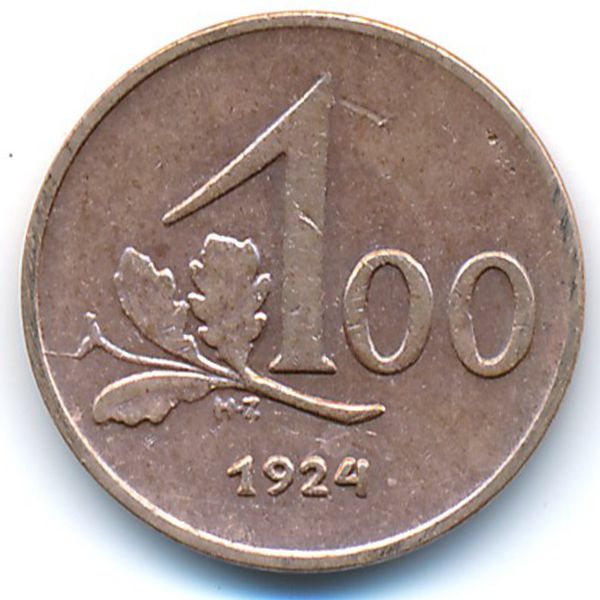 Австрия, 100 крон (1924 г.)