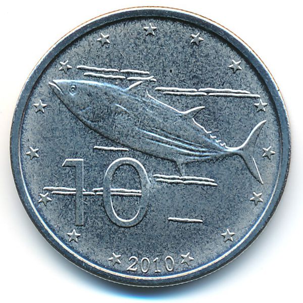 Острова Кука, 10 центов (2010 г.)