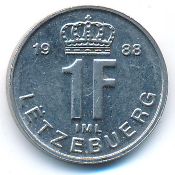 Люксембург, 1 франк (1988 г.)