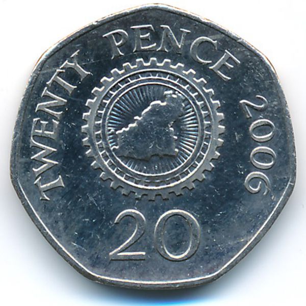 Гернси, 20 пенсов (2006 г.)