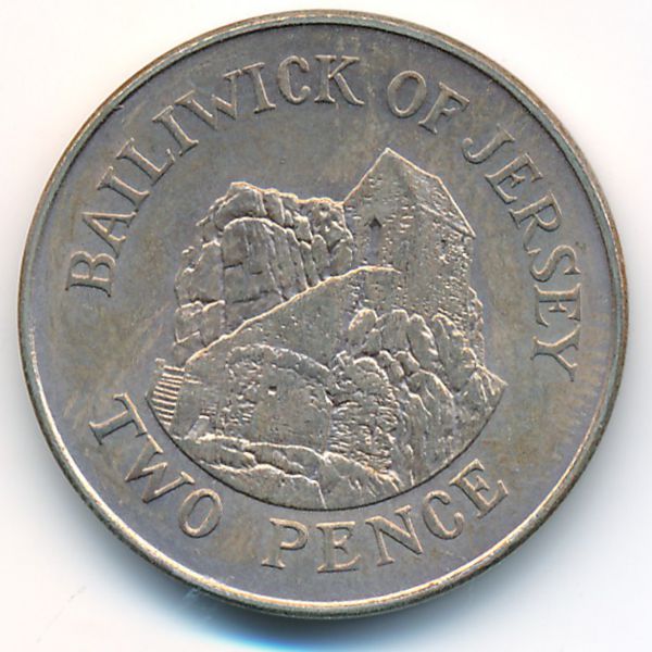 Джерси, 2 пенса (2008 г.)