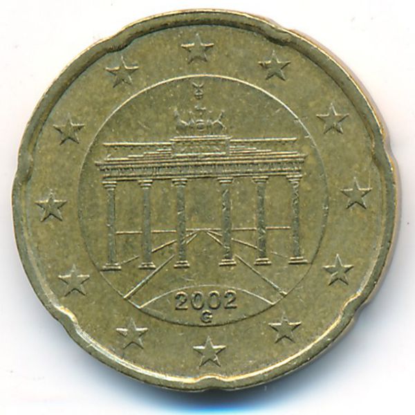 Германия, 20 евроцентов (2002 г.)