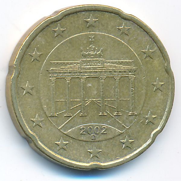 Германия, 20 евроцентов (2002 г.)