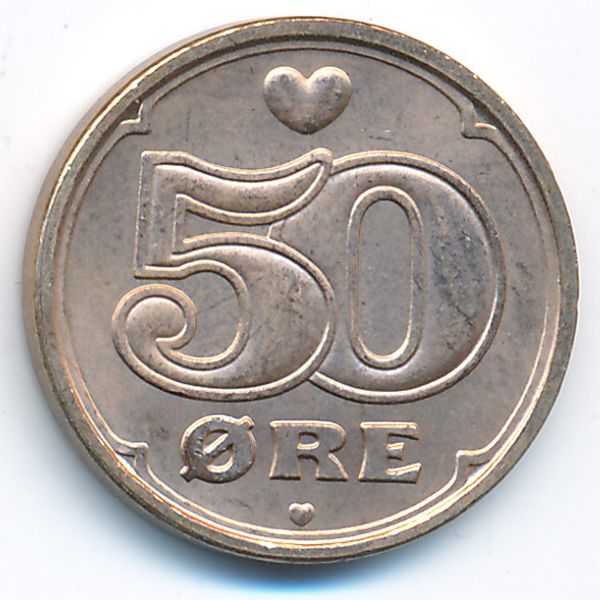Дания, 50 эре (2008 г.)