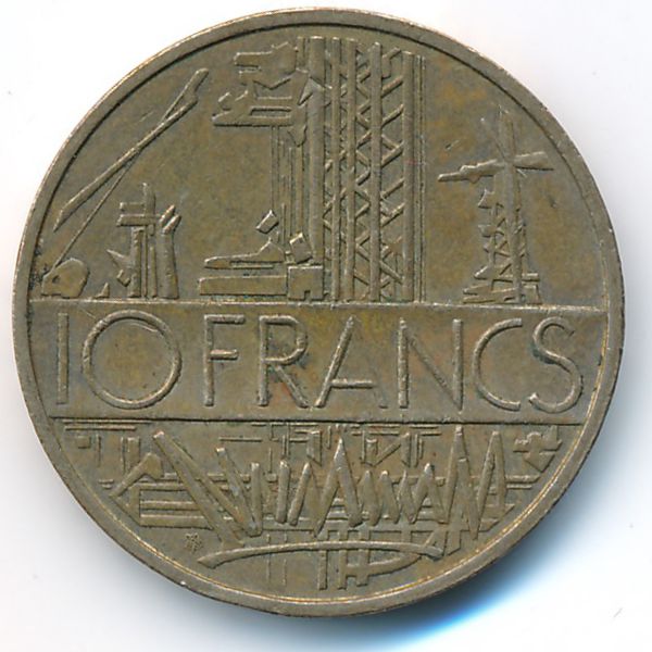 Франция, 10 франков (1977 г.)