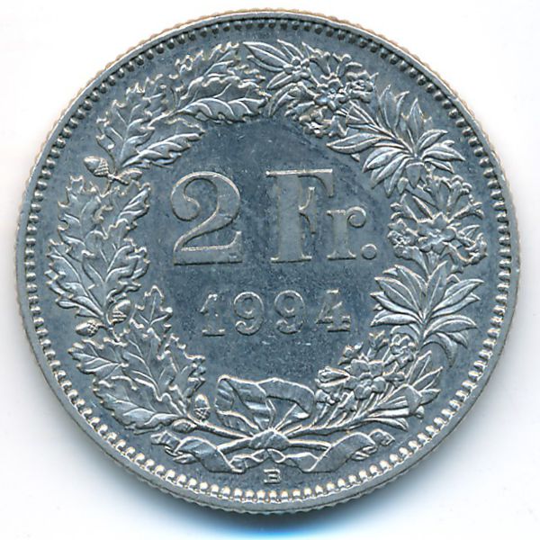 Швейцария, 2 франка (1994 г.)