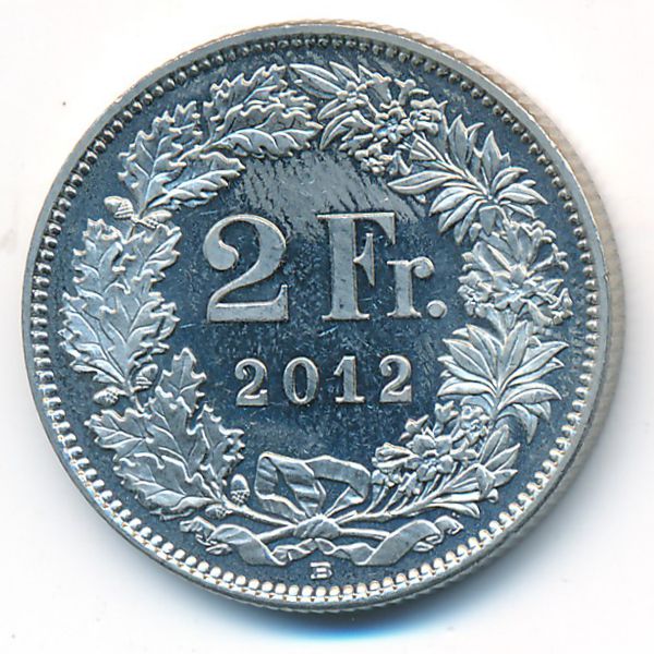 Швейцария, 2 франка (2012 г.)