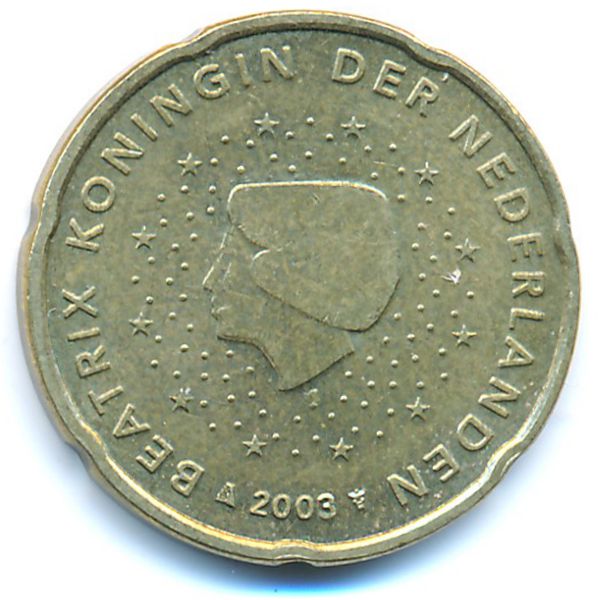Нидерланды, 20 евроцентов (2003 г.)
