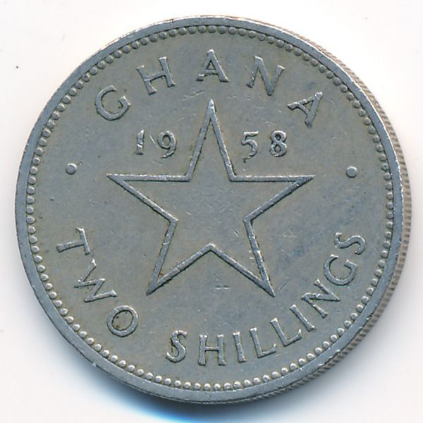 Гана, 2 шиллинга (1958 г.)