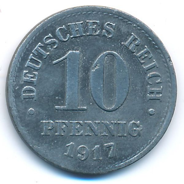 Германия, 10 пфеннигов (1917 г.)