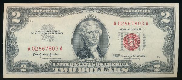 США, 2 доллара (1963 г.)