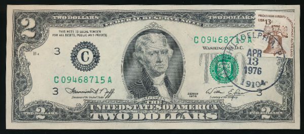 США, 2 доллара (1976 г.)