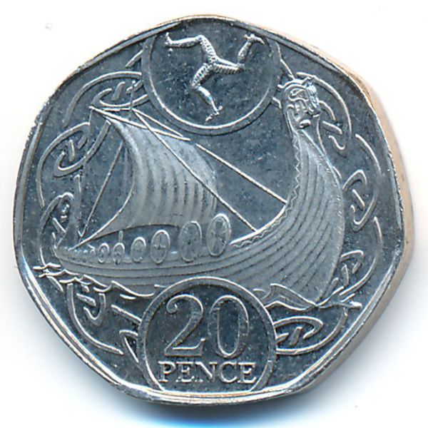 Остров Мэн, 20 пенсов (2019 г.)