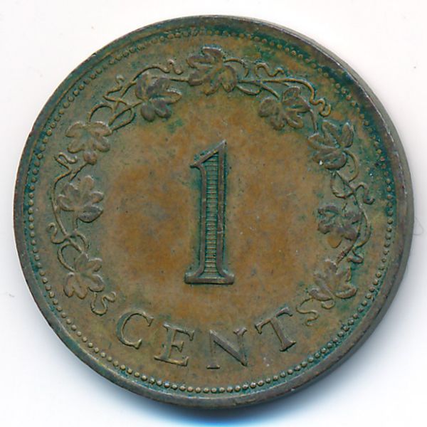 Мальта, 1 цент (1977 г.)