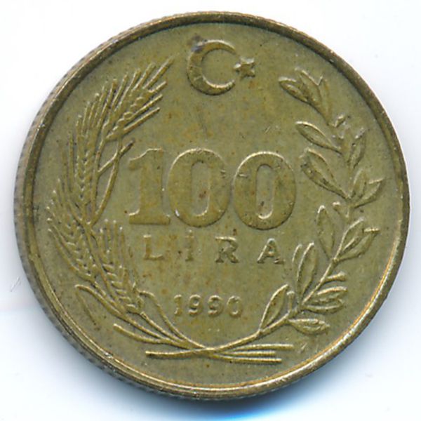 Турция, 100 лир (1990 г.)