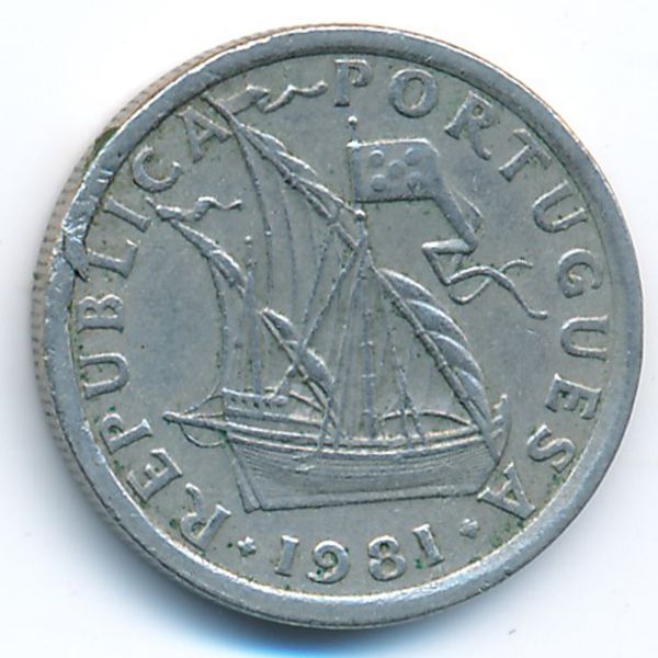 Португалия, 2,5 эскудо (1981 г.)