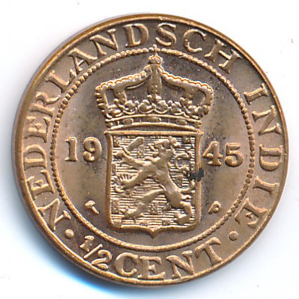 Нидерландская Индия, 1/2 цента (1945 г.)